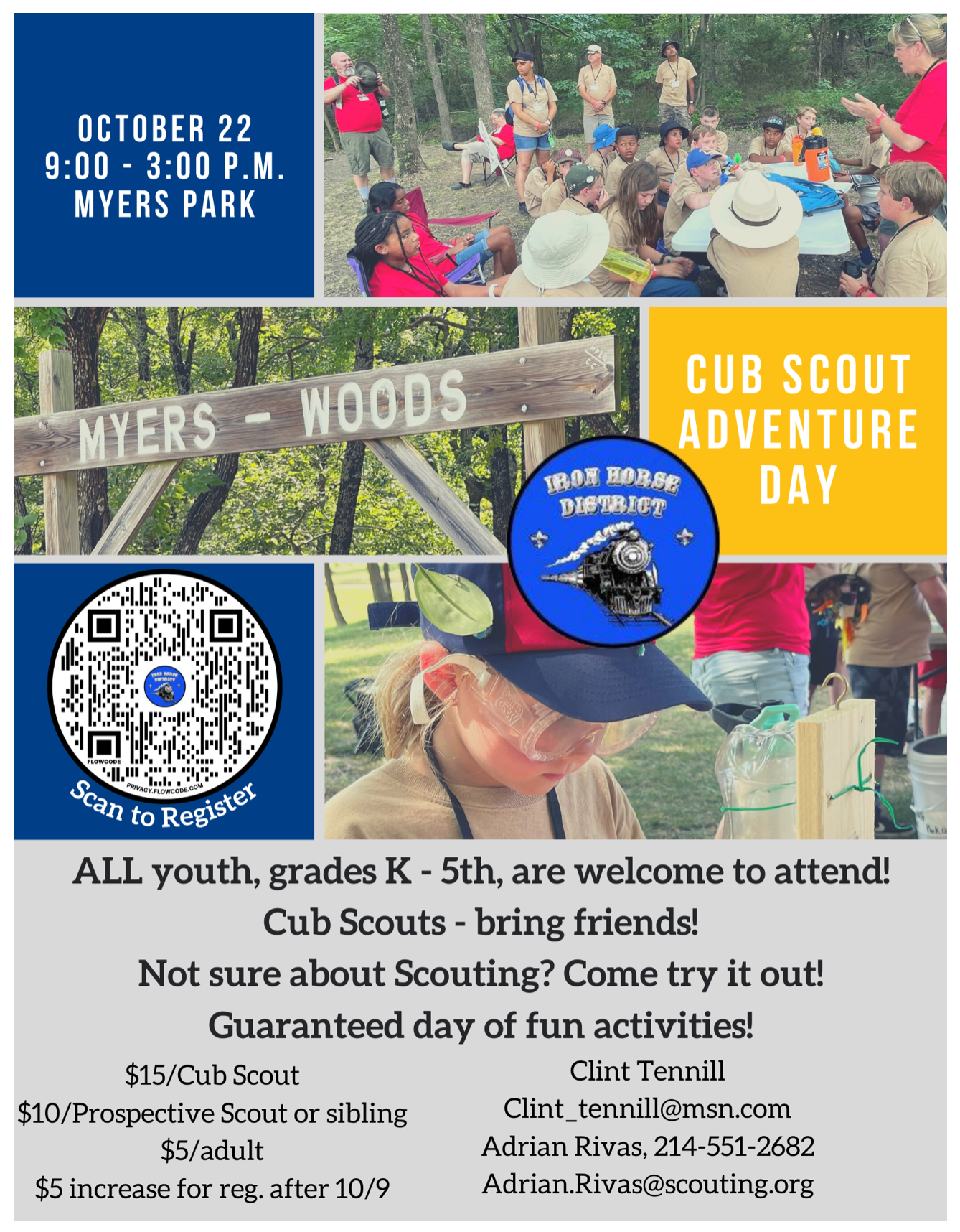 Cub Scout Adventure Day flyer
